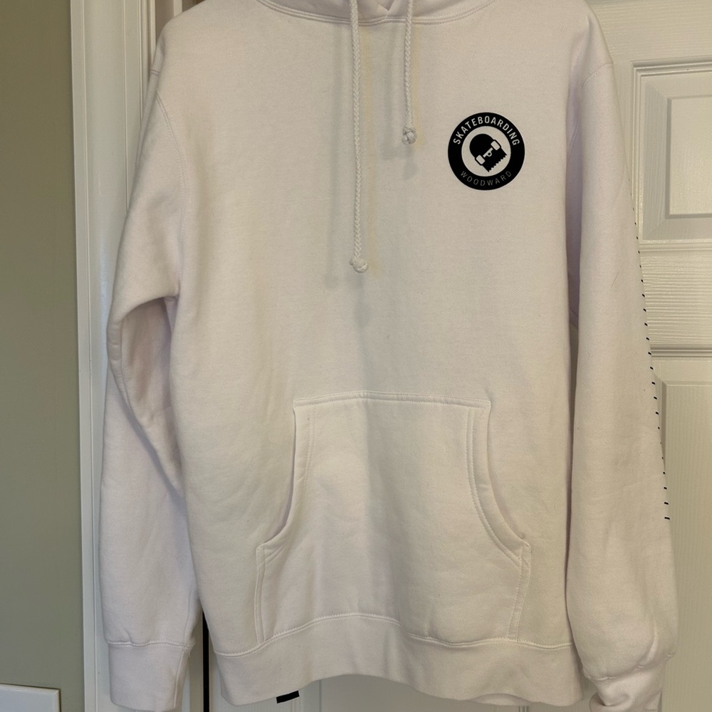 White Skateboarding Hoodie Woodward
